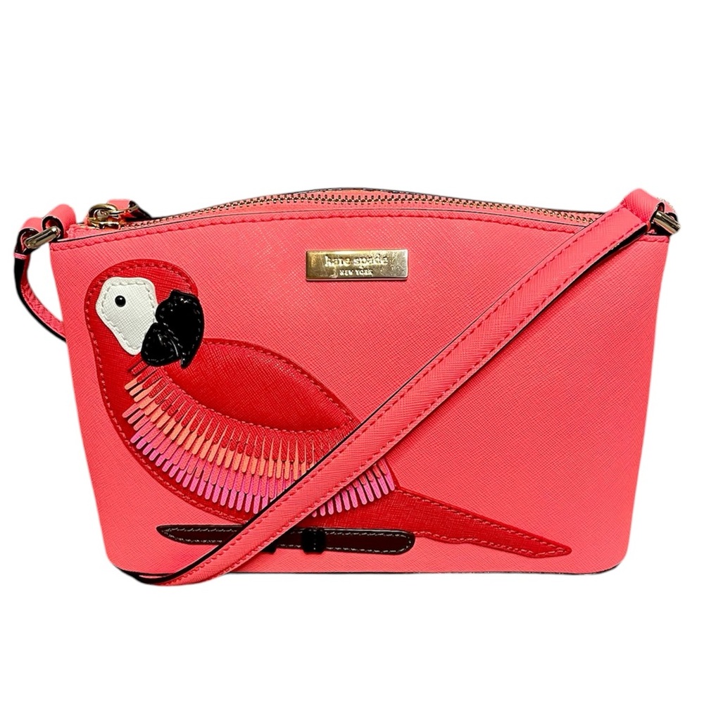 Kate Spade Pink Parrot Crossbody Bag Limited Edition